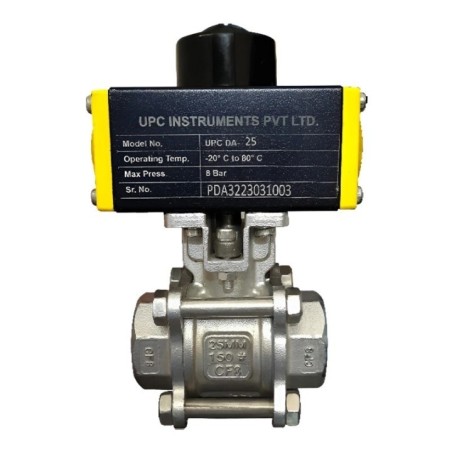 UPC Pneumatic Actuator Operated Three Piece Screwed image-1