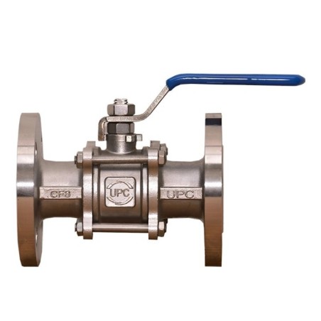 UPC 200 mm Flange End Three Piece CF8M Ball Valve UPC-TFEB-412 image-1