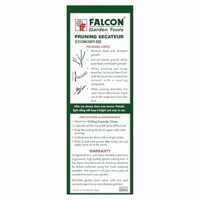  Falcon Anvil Type Pruning Secateur ECONOMY-M2 image-6