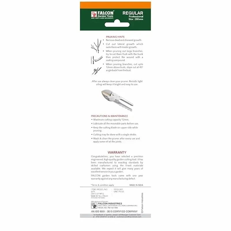  Falcon Anvil Type Pruning Secateur REGULAR image-6