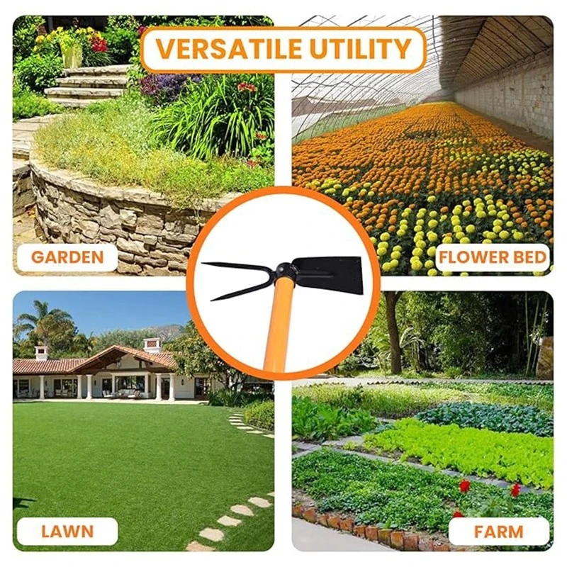  Falcon Garden Hoe With Steel Handle & Grip FGWH-100 image-4