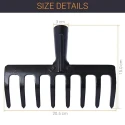  Falcon Garden Rake Without Handle FGR-08 image-2