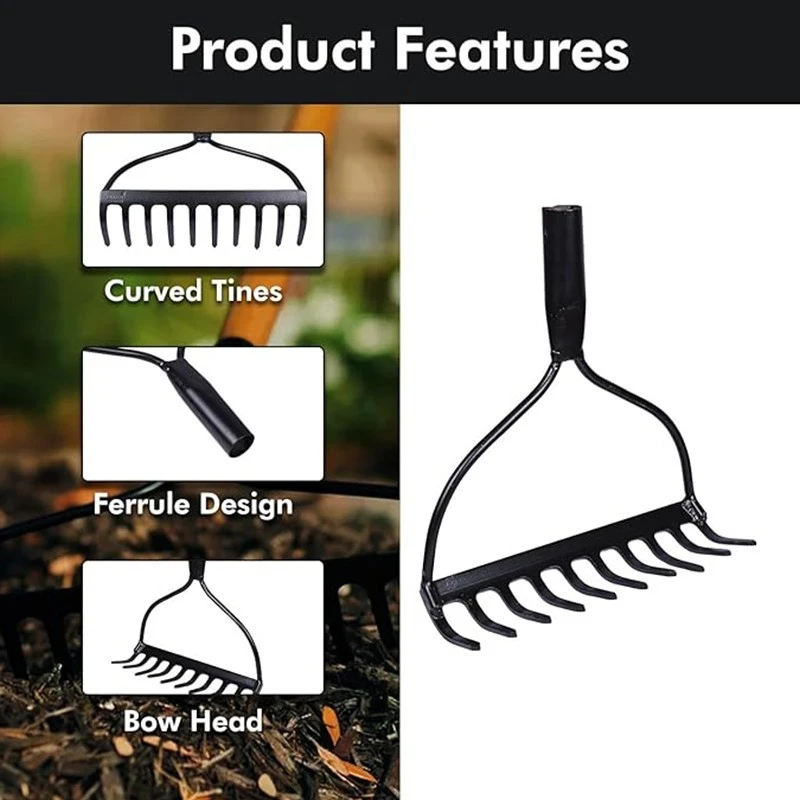  Falcon Garden Bow Rake Without Handle FBR-0110  image-3