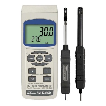 Lutron AM-4224SD Hot Wire Anemometer and Humidity Meter image-1