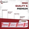 Buy Robustt PVC Caution Tape 3Inx130m White & Red at best price