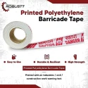Buy Robustt PVC Caution Tape 3Inx130m White & Red at best price