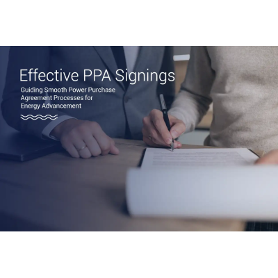 PPA Signing Services for Power Purchase Agreements Online