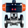 Pneumatic Actuator 3 Piece Flanged End Ball Valve 65 mm