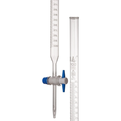 Buy Burettes Double Oblique Bore Glass Key Stopcock 3-way