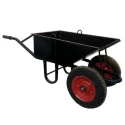 Buy Black Double Wheel Barrow capacity-170 to 200 Kg-SWB 7