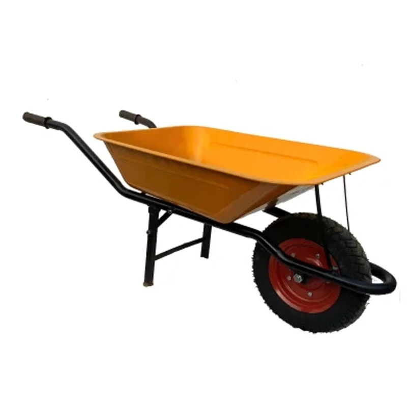 Buy Heavy Duty Single Wheel Barrow yellow Capacity 130kg