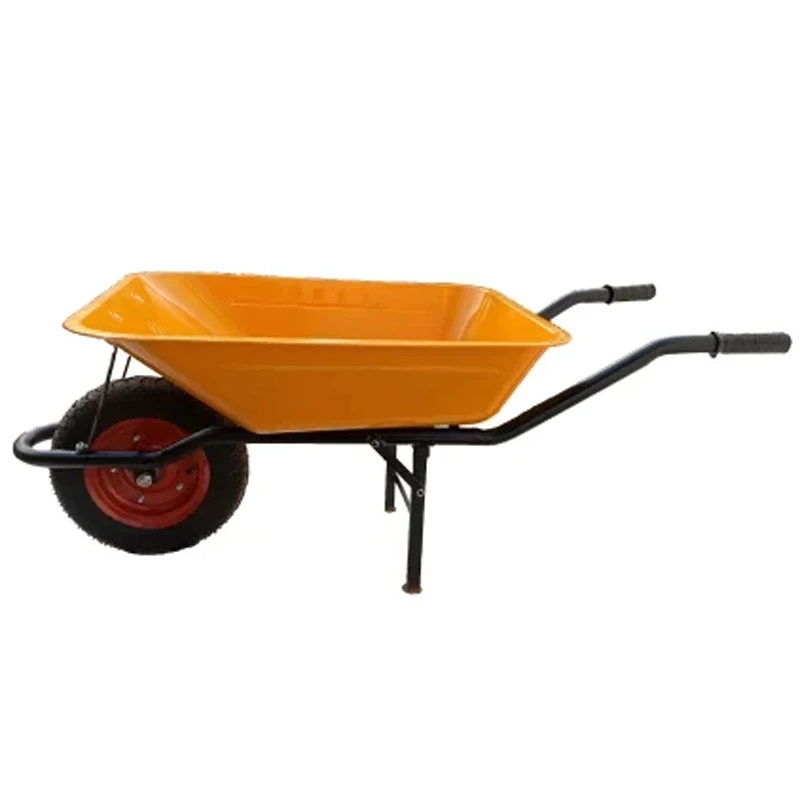 Buy Heavy Duty Single Wheel Barrow yellow Capacity 130kg