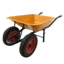 Buy Heavy Duty Double Wheel Barrow yellow Capacity 200kg