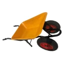 Buy Heavy Duty Double Wheel Barrow yellow Capacity 200kg
