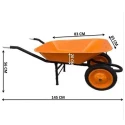 Buy Heavy Duty Mild Steel Double Wheel Barrow at lowest price