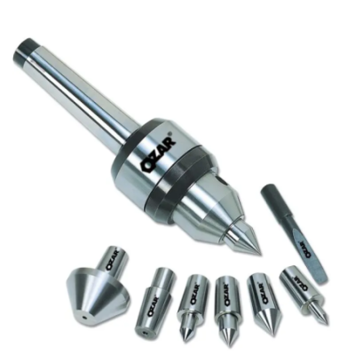 Ozar Solid Lathe Precision Revolving Center With 7 Interchangeable Point image-1