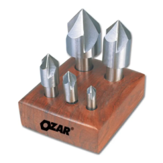 Ozar HSS 90 deg 3 Flute Short Countersink Center Reamer image-1