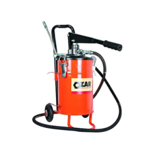 Ozar Bucket Grease Pump with wheels image-1