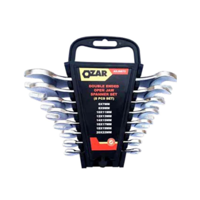 Ozar Double Ended Open Jaw Spanner Set Of 10 Pcs ASJ-8874 image-1