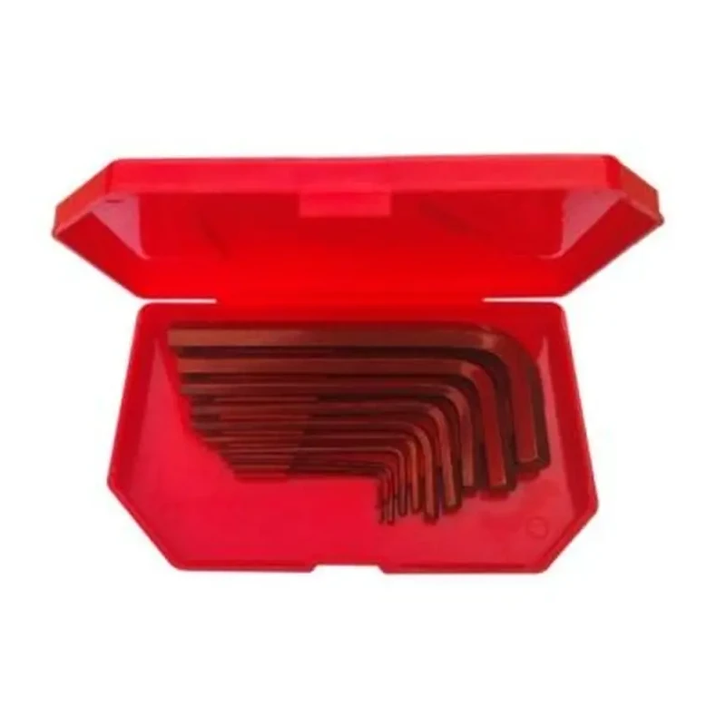 Ozar Chrome Vanadium Steel Short Hex Allen Key Set Of 9 Pcs AKA-9130 image-1