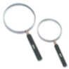 Ozar Round Magnifiers with Plastic Handle Set of 4 Pcs AEG-2550
