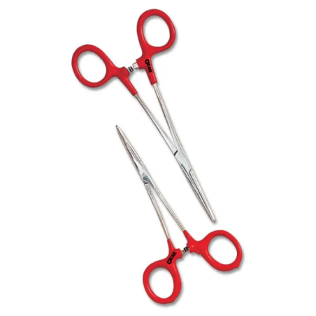 Ozar Stainless Steel Straight Forceps With Plastic Coated Handle image-1