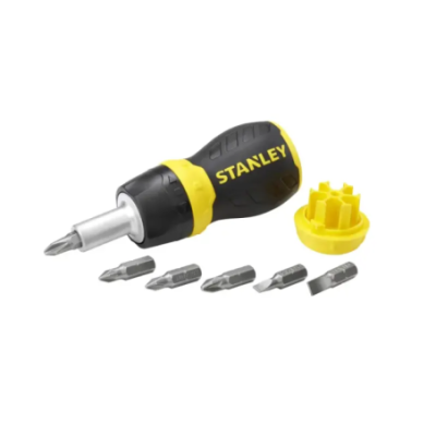 Stanley Multibit Stubby Ratcheting Screwdriver 0-66-358 image-1