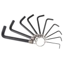 Stanley Hex Key Ring Set Black Finish 10 Pc STMT69213-8 image-1