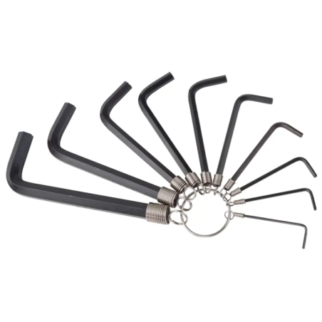 Stanley Hex Key Ring Set Black Finish 10 Pc STMT69213-8 image-1