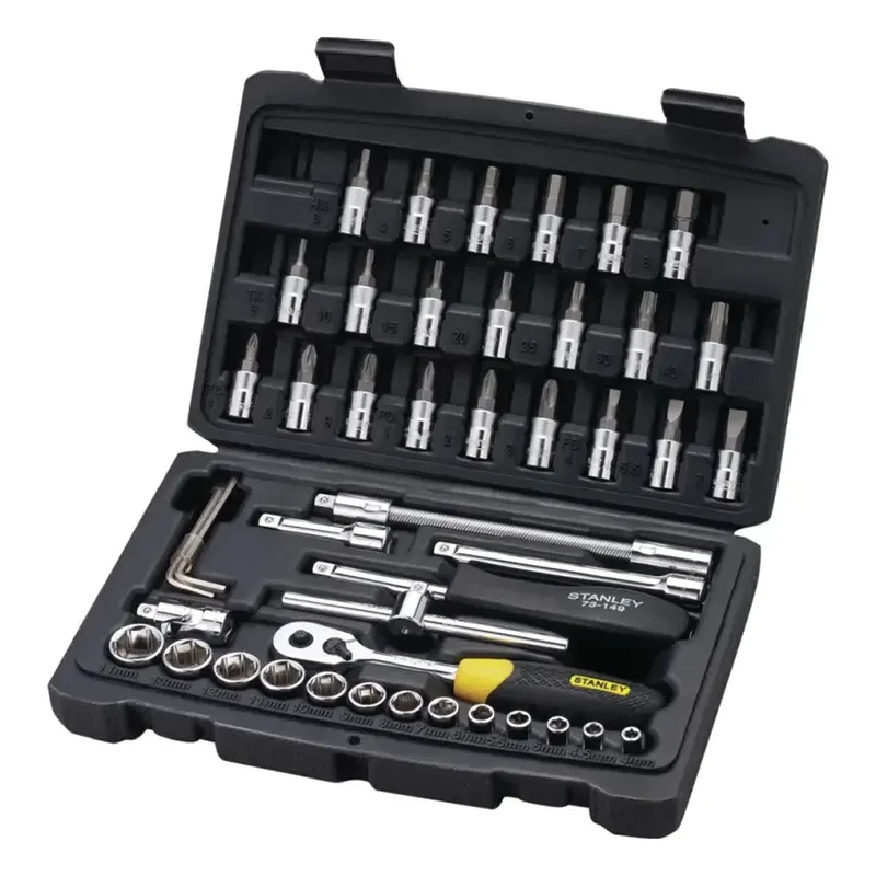 Stanley 46 Pc 1/4 Sq. Dr. Socket & Bit Set STMT72794-8 image-1