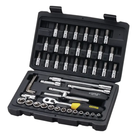 Stanley 46 Pc 1/4 Sq. Dr. Socket & Bit Set STMT72794-8 image-1