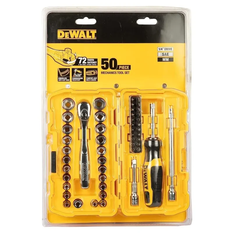Dewalt 50 Pc 1/4 Inch Socket Set DWMT81610-0 image-2