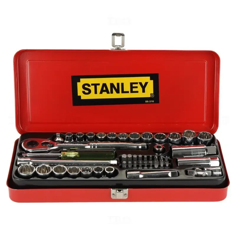 Stanley 46Pc 3/8 Inch Sq Dr.drive Socket Set 89-516 image-2