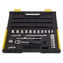 Stanley 24 Pc 3/8 Sq.dr. 6pt Socket Set 1-89-035 image-1