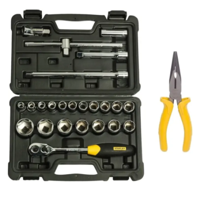 Stanley 1/2 Dr 26 Pcs Pear Head Ratchet Set Met STMT45503 image-1
