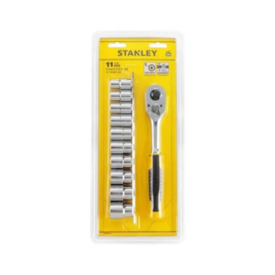 Stanley 1/2 Dr 11 Pcs Pear Head Ratchet Set Met STMT45501 image-1