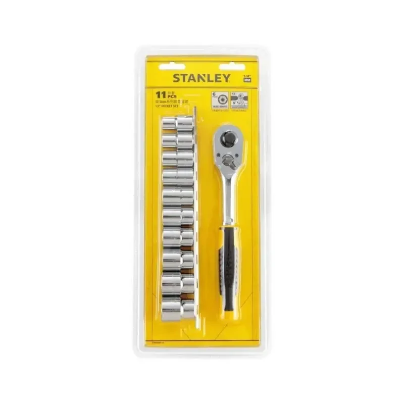 Stanley 1/2 Dr 11 Pcs Pear Head Ratchet Set Met STMT45501 image-1