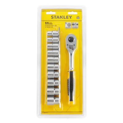 Stanley 1/2 Dr 11 Pcs Pear Head Ratchet Set Imp STMT45502 image-1