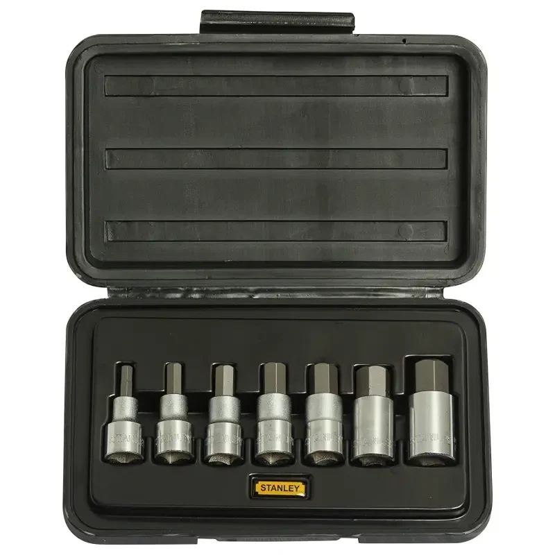 Stanley 7 Pc 1/2 Sq. Dr. Hex Bit Socket Set 1-89-099 image-2