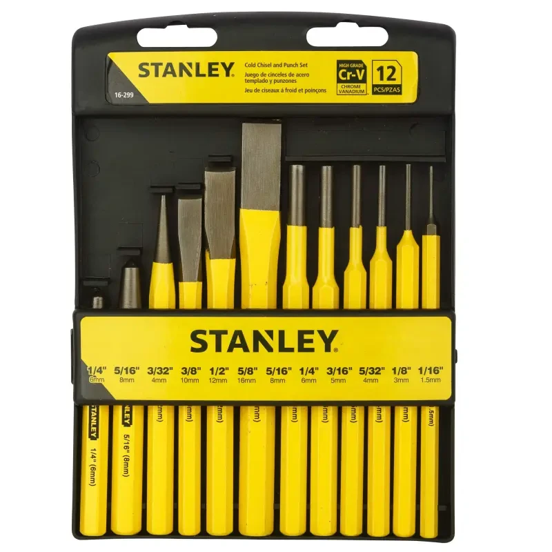Stanley 12 Pc Punch & Chisel Kit 16-299 image-2