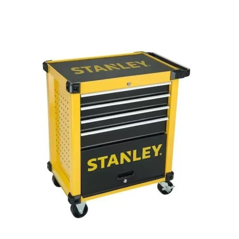 Stanley 4 Draw Metal Trolley With Cabinet STMT1-74305 image-1