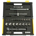 Buy Stanley 25 Pc 1/2 Sq. Dr.12pt Socket Set Imp at lowest price