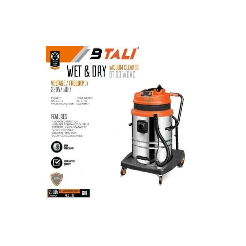Btali 2000W Wet & Dry Vacuum Cleaner BT 60 WDVC image-2
