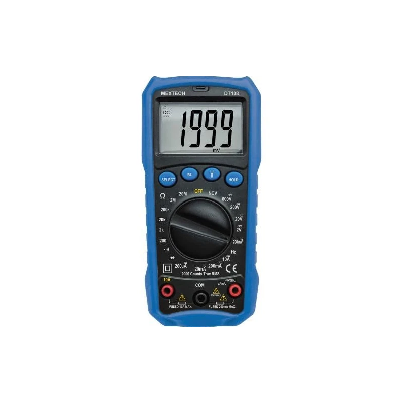 Mextech Digital True RMS Multimeter DT108 image-1