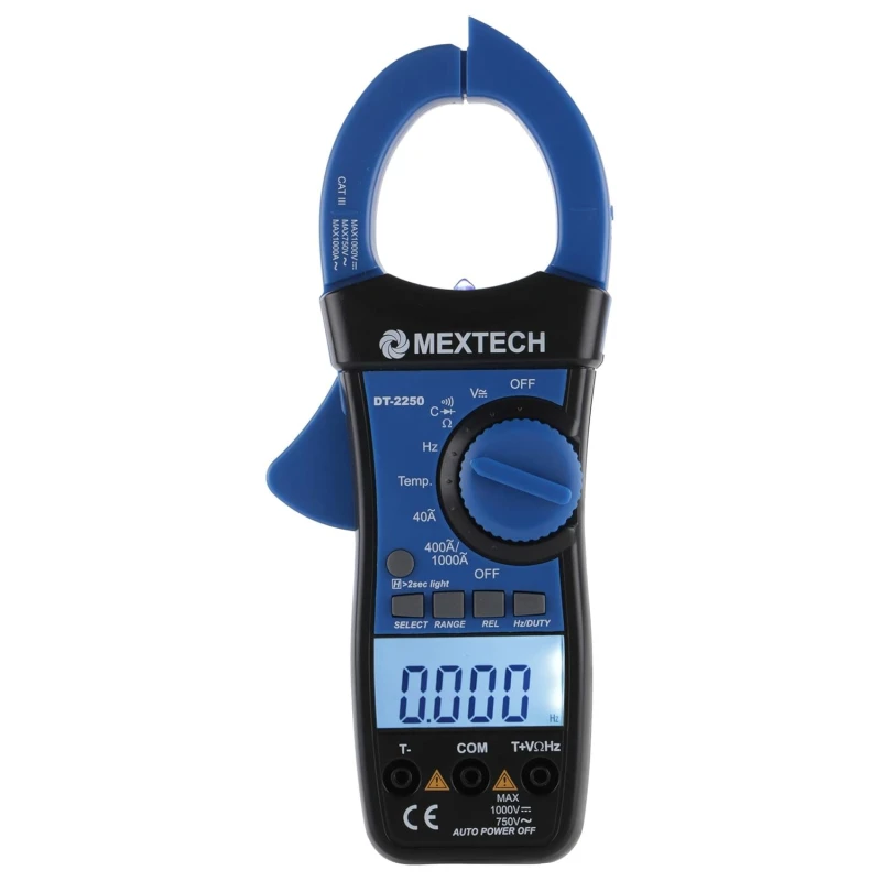 Mextech Digital Dual Display Clamp Meter DT2250 image-1