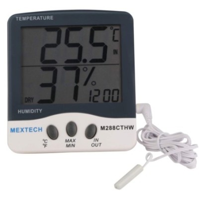 Mextech Digital Indoor/Outdoor Thermo Hygrometer M288CTHW image-1