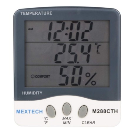 Mextech Thermo Hygro Clock M288CTH image-1