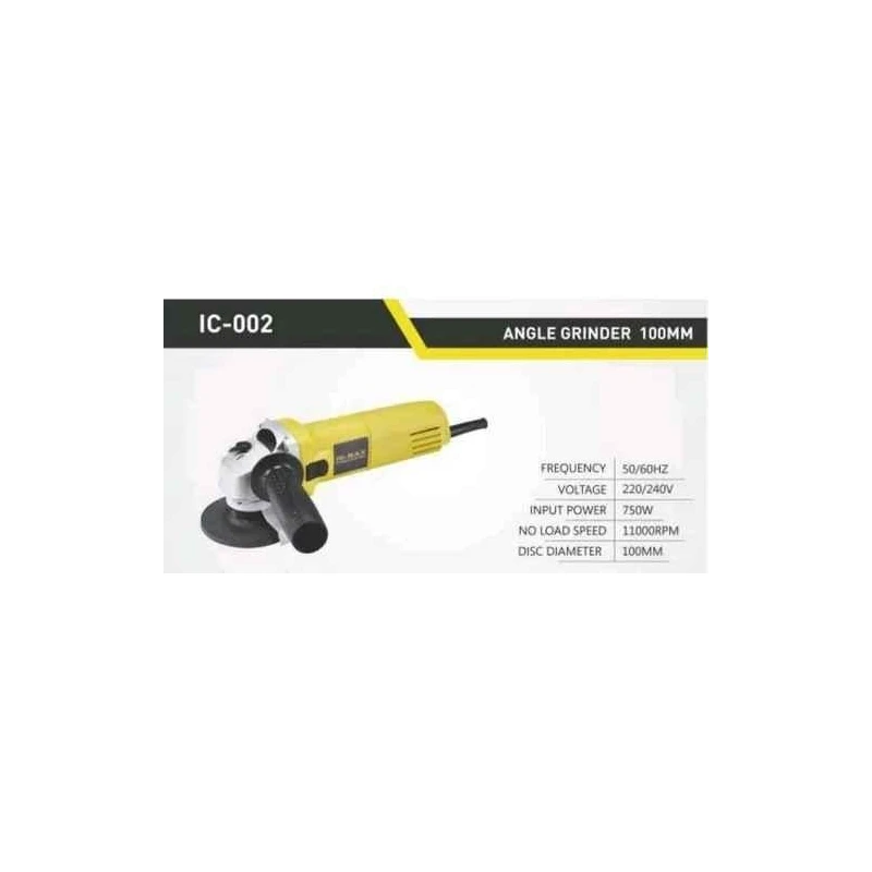 Hi-Max 750W 11000rpm Yellow Angle Grinder IC-002 image-5