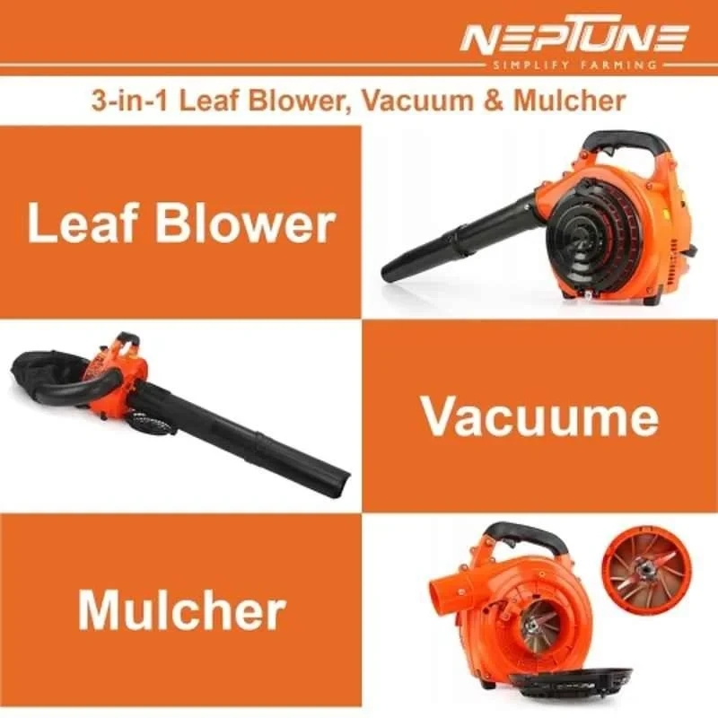 Neptune 0.75kW 26 CC 2 Stroke 2 in 1 Petrol Engine Leaf Blower image-2