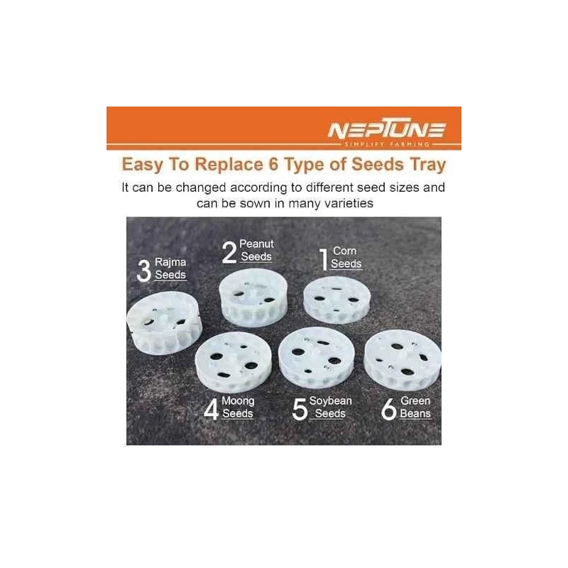 Neptune MS-12T 12 Teeth Hand Operated Portable Seeder Machine image-4